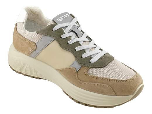 Sneaker Seth Pelle e Tessuto Uomo IGI&CO - 1119822