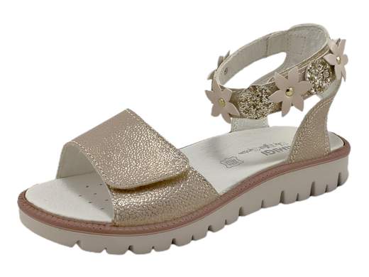 Sandalo Primigi 3860811: brilla ad ogni passo!<br />Tomaia regolabile, cinturino con fiore e glitter, plantare imbottito. Flessibile e leggero per principesse in movimento.