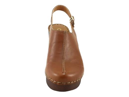 Sabot da donna stile olandese con tacco comodo, plateau e cinturino regolabile per un benessere quotidiano ottimale.