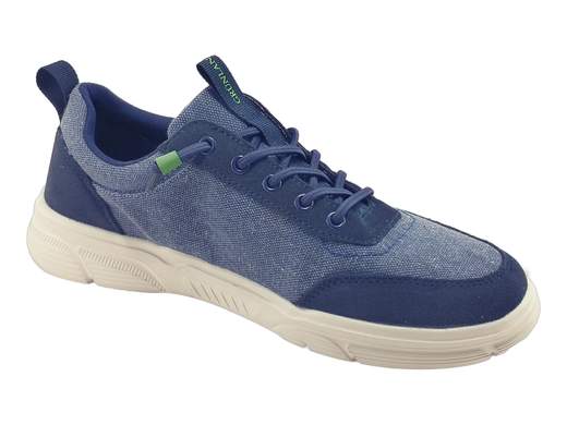 Sneakers Grunland uomo in tela e camoscio, con lacci elastici e sottopiede estraibile. Comode, fresche e perfette per l’estate!<br /><br />Vuoi delle sneakers da infilare al volo senza rinunciare a stile e comfort? Ecco le Grunland SC 4577 M4BITT: leggere, fresche e perfette per affrontare l’estate con passo sicuro.<br /><br />La tomaia in tela traspirante con dettagli in pelle scamosciata dà un tocco sportivo ma curato, mentre i lacci elastici permettono una calzata rapida tipo slip-on, adattandosi a ogni piede senza stress.<br /><br />Dentro trovi il sottopiede RE-SOFT: imbottito, estraibile e traspirante, per un comfort che dura tutta la giornata e una igiene sempre al top. Il fondo platform da 3 cm in poliuretano è flessibile, antiscivolo e leggerissimo: praticamente ti dimentichi di averle addosso.<br /><br />Perfette per il lavoro, il tempo libero o una passeggiata estiva con stile. Dai, infila il piede e… non toglierle più!