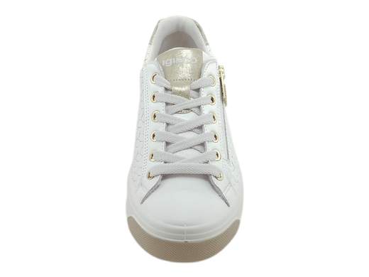 Sneaker in pelle intrecciata con doppia chiusura zip e lacci, plantare estraibile e suola platform 3,5cm ammortizzata per un benessere quotidiano e uno stile dinamico Made in Italy.