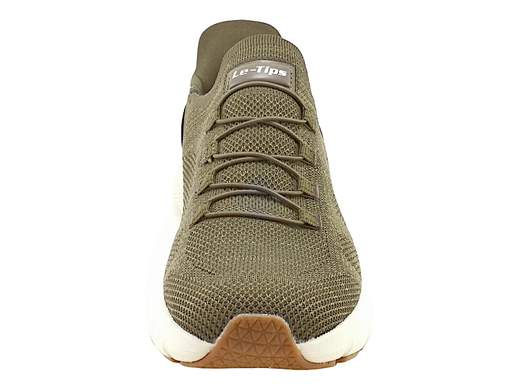 Sneakers Slip-In Tessuto Traspirante Verde Uomo Le-Tips - 707