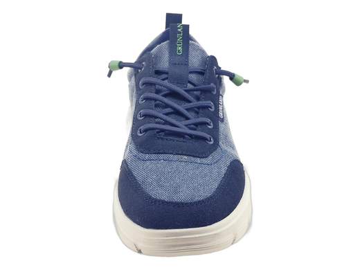 Sneakers Grunland uomo in tela e camoscio, con lacci elastici e sottopiede estraibile. Comode, fresche e perfette per l’estate!<br /><br />Vuoi delle sneakers da infilare al volo senza rinunciare a stile e comfort? Ecco le Grunland SC 4577 M4BITT: leggere, fresche e perfette per affrontare l’estate con passo sicuro.<br /><br />La tomaia in tela traspirante con dettagli in pelle scamosciata dà un tocco sportivo ma curato, mentre i lacci elastici permettono una calzata rapida tipo slip-on, adattandosi a ogni piede senza stress.<br /><br />Dentro trovi il sottopiede RE-SOFT: imbottito, estraibile e traspirante, per un comfort che dura tutta la giornata e una igiene sempre al top. Il fondo platform da 3 cm in poliuretano è flessibile, antiscivolo e leggerissimo: praticamente ti dimentichi di averle addosso.<br /><br />Perfette per il lavoro, il tempo libero o una passeggiata estiva con stile. Dai, infila il piede e… non toglierle più!