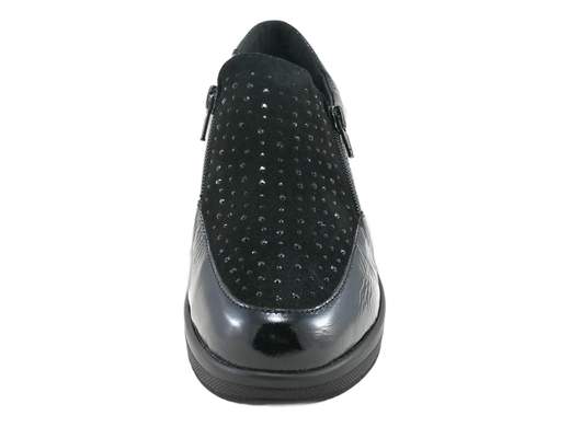 Sneakers con zip laterale Donna SUSIMODA comode eleganti con zeppa - L304.015