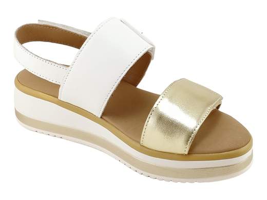 Patricia Pelle Bicolore Oro e Bianco Donna Igi&Co - 1186533