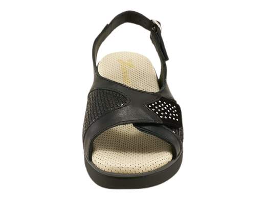 Sandali Zeppa Comfort A015-332 Pelle e Tessuto Donna Susimoda - A015-332