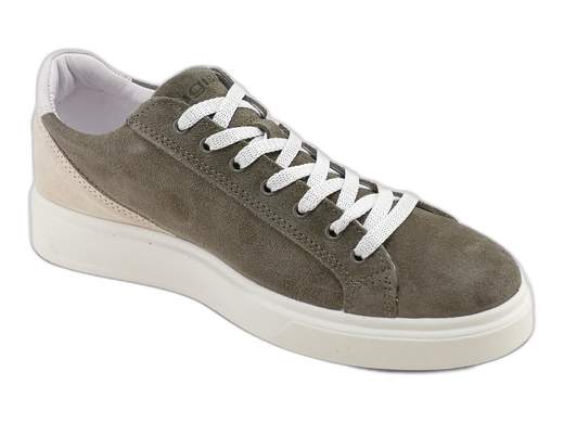 Sneakers uomo IGI&CO in pelle scamosciata militare con zip, lacci e fondo da 4 cm. Comfort e stile militare per ogni occasione. Made in Italy.<br /><br />Sneakers uomo IGI&CO 7628933 Sten: eleganza camouflage per uomini che non vogliono passare inosservati, neanche in modalità casual. <br />Realizzate interamente in pelle scamosciata color militare (per mimetizzarti solo quando serve), queste sneakers uniscono stile e praticità con doppia chiusura zip + lacci a 7 fori: perfette per una calzata su misura. <br />La fodera è in morbida pelle, il sottopiede estraibile è un concentrato di comfort, traspirabilità e igiene—una vera spa per i tuoi piedi! <br />Il fondo platform in poliuretano da 4 cm è leggero ma deciso, come il tuo stile. Made in Italy, ovviamente.<br />Rendile tue ora: sono le sneakers perfette per dominare la città con stile e leggerezza!