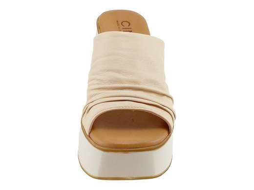 Ciabatta Zeppa Plissé Nappa Sintetica Donna Cinzia Soft - TS31442 001