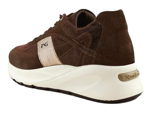 Sneakers Runner Camoscio e Cavallino Donna NeroGiardini - I617383D
