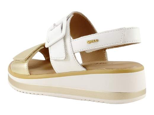 Patricia Pelle Bicolore Oro e Bianco Donna Igi&Co - 1186533