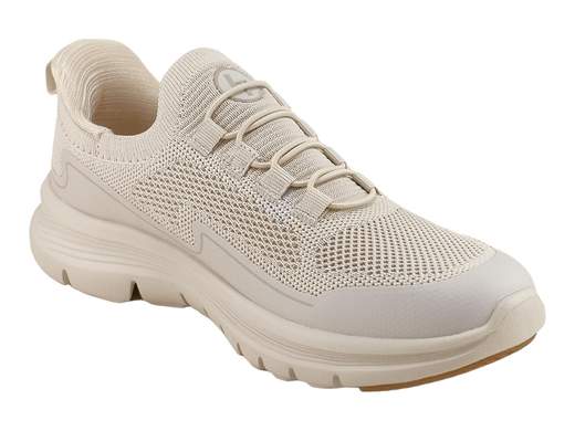 Sneakers Slip-In Tessuto Traspirante Beige Donna Le-Tips - 621