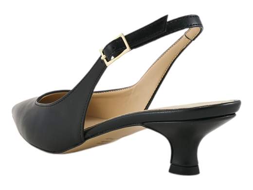 Décolleté slingback Nacrée Made in Italy con tacco 4cm, punta affusolata e cinturino regolabile. Sottopiede imbottito per il massimo comfort in cerimonia o al lavoro.