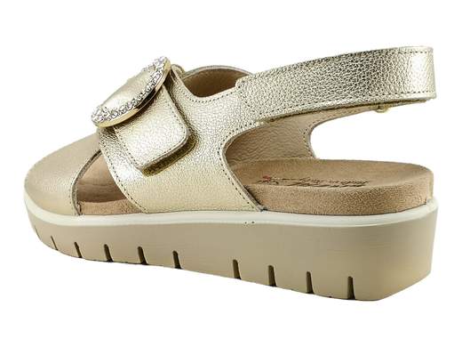 Sandali Selenya Pelle Platino Donna ENVAL Soft - 1286844