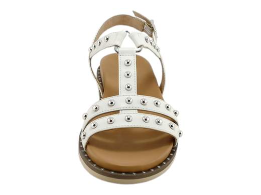 Sandali bassi NeroGiardini con borchie glam e fussbett imbottito. Sportivi, grintosi e comodissimi. Stile Made in Italy ai tuoi piedi!<br /><br />Se cerchi sandali bassi da donna che siano comodi ma con grinta da vendere, i *NeroGiardini E513480D* sono la risposta fashion ai tuoi desideri (e ai tuoi piedi stanchi).<br /><br />Dallo stile sportivo con una bella inclinazione glam, questi sandali “a ragnetto” in vera pelle non passano certo inosservati grazie alle borchie in acciaio lucido—piccole, ma toste, come te.<br /><br />Il cinturino alla caviglia con fibbia regolabile assicura una calzata perfetta, mentre il fussbett in pelle (aka sottopiede) è così imbottito e sagomato che potresti scordarti di averli indosso. Il fondo piatto in gomma antiscivolo è flessibile e sicuro, anche nelle giornate più agitate.<br /><br />Ideali per chi ama camminare tanto senza rinunciare allo stile, per look casual con quel tocco di rock, o per outfit estivi da urlo.<br />Sono versatili, comodi, stilosi—e, ovviamente, artigianali e Made in Italy.