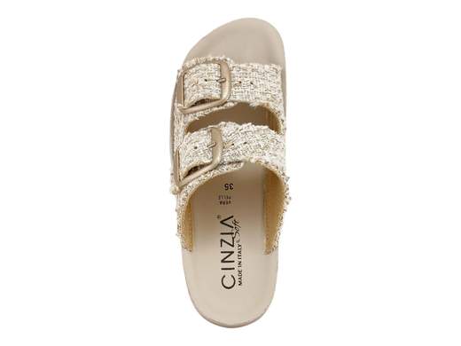 Ciabatta Platform Tessuto Bouclé Donna Cinzia Soft - GF215B 001