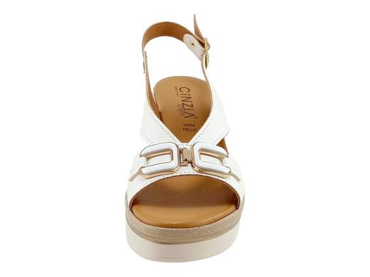 Sandalo Zeppa Slingback Ecopelle Donna Cinzia Soft - CA32884 001