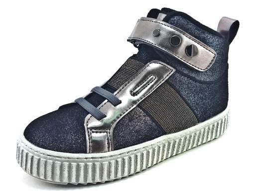 Sneaker Grunland Junior con velcro e fondo gomma