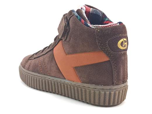 Grunland Junior sneaker con lacci elastici e tomaia in crosta