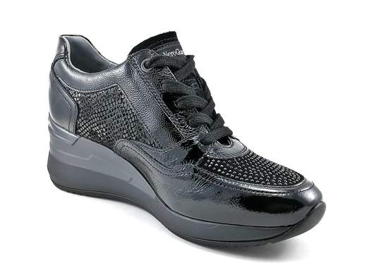 SNEAKERS CON ZEPPA SPORTIVE DONNA NERO GIARDINI I013178D