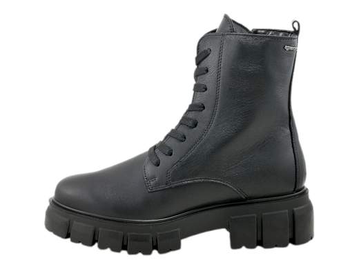 Scopri gli Anfibi Donna IGI&CO 6664300 Soraya in pelle nera con doppia chiusura, suola carrarmato e tacco 5 cm. Grintosi e versatili, acquistali ora! <br /><br />Gli Anfibi Donna IGI&CO 6664300 Soraya, disponibili su Laporta Calzature, sono la combinazione perfetta di praticità, grinta e stile Made in Italy. <br />Realizzati interamente in pelle nera di alta qualità, questi anfibi si distinguono per la doppia chiusura con lacci e zip laterale, che garantisce una calzata rapida e confortevole. <br />Il sottopiede imbottito in pelle, estraibile, offre comfort personalizzato, mentre il robusto ma leggero fondo carrarmato in gomma con tacco di 5 cm assicura stabilità e quel tocco di altezza in più. <br />Ideali per affrontare il freddo con stile, sono perfetti sia per il lavoro che per una serata divertente con gli amici. <br />Non rinunciare al carattere: acquista ora su Laporta Calzature e cammina con grinta in ogni occasione!