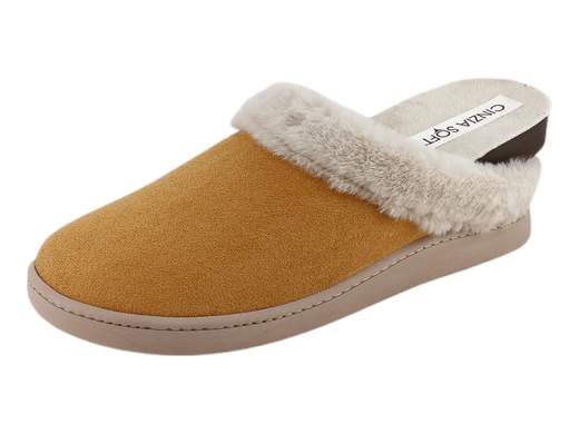 Pantofole donna CINZIA Soft MED58 001 invernali aperte dietro in ecopelle scamosciata cuoio con suola in gomma<br /><br />Pantofole donna invernali CINZIA Soft MED58 001 aperte dietro, progettate per offrire comfort, praticità e calore durante la stagione fredda. La tomaia è realizzata in ecopelle scamosciata color cuoio, elegante e resistente, rifinita con una bordatura in pelliccia sintetica che migliora la sensazione di avvolgenza e comfort.<br /><br />La fodera interna in peluche caldo assicura un’ottima protezione dal freddo e una piacevole morbidezza al contatto con il piede. Il sottopiede in velluto morbidissimo ed estraibile rappresenta un grande valore aggiunto: può infatti essere sostituito con un plantare ortopedico personale, rendendo la pantofola adatta anche a chi necessita di supporti specifici.<br /><br />Il fondo platform in gomma alto 2 cm è leggerissimo, flessibile e antiscivolo, garantendo stabilità e sicurezza anche su superfici leggermente bagnate. Una pantofola ideale per la casa, il relax quotidiano e le attività domestiche invernali, pensata per chi cerca comodità reale e adattabilità.