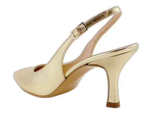 Décolleté slingback NACRÈE laminati, eleganti e comodi con tacco 7 cm e cinturino. Artigianali, Made in Italy. Scoprili subito!<br /><br />Décolleté slingback NACRÈE 2164M032: un tocco laminato e tanta classe ai tuoi passi. <br />Cinturino posteriore con fibbia per una calzata stabile, tacco a spillo di 7 cm che slancia con eleganza e sottopiede leggermente imbottito per accompagnarti con comfort anche nei momenti più lunghi (tipo quei discorsi infiniti ai matrimoni). <br />Suola con stampa antiscivolo per evitare passi falsi, e quel fascino artigianale 100% Made in Italy che fa sempre colpo. <br />Non perderti questo gioiellino: il tuo look elegante te lo sta già chiedendo!