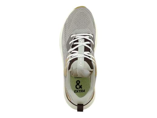 Sneakers uomo EXTR4 Kaizen 7700500: design urbano e tecnologia avanzata per comfort e grip eccellenti. Scoprile ora su Laporta Calzature! <br /><br />Quando innovazione e stile si incontrano, nascono le EXTR4 Kaizen 7700500. <br />Il tessuto tecnico evoluto (grigio spigato) assicura un'asciugatura rapida e un comfort costante. <br />Il sottopiede Rapid-tech, con migliaia di micro-palline in EVA, offre ammortizzazione e supporto perfetti. <br />La suola in phylon-gomma iper-ammortizzante garantisce grip eccezionale e stabilità anche nelle sfide più impegnative. <br />Perfette per chi non si accontenta, combinano efficienza atletica e design urbano. Scoprile ora su Laporta Calzature e vivi l’esperienza EXTR4!