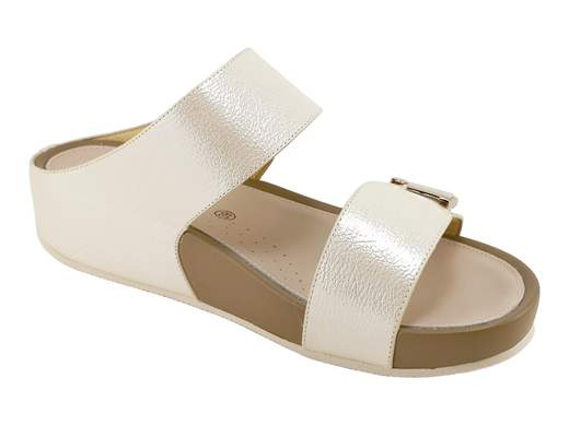 Ciabatte Zeppa C9Dira Vernice Bianca Donna Grünland - CI3117
