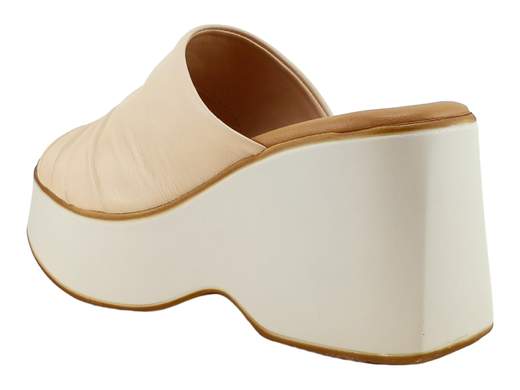 Ciabatta Zeppa Plissé Nappa Sintetica Donna Cinzia Soft - TS31442 001