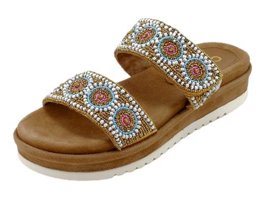 Scopri le Ciabatte Donna CINZIA Soft IT1020 001 con fasce decorate e comfort imbattibile, su Laporta Calzature. Acquista ora!<br /><br />Le Ciabatte Donna CINZIA Soft IT1020 001, disponibili su Laporta Calzature, combinano stile e comfort in un design unico. <br />Realizzate con due fasce decorate con perline multicolore, queste ciabatte offrono un tocco di eleganza e originalità. La prima fascia è regolabile a strappo, permettendo una calzata personalizzata e sicura. <br />Il sottopiede imbottito assicura un comfort eccezionale e stabilità durante l'uso quotidiano, mentre il fondo platform di 3,5 cm, rivestito in tinta, garantisce una comoda elevazione. <br />Perfette per chi cerca un mix di praticità e stile, queste ciabatte sono ideali per ogni occasione casual. <br />Non perdere l'occasione di aggiungere un tocco di eleganza al tuo look estivo, acquista ora su Laporta Calzature!