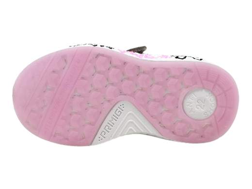 Sneakers Primigi 3949100: stile e comfort per la tua bimba. Tessuto Lurex argento/fuxia, chiusura a strappo, plantare in pelle estraibile, suola flessibile e antiscivolo. Perfette per attività sportive e giornate di svago.