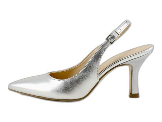 Décolleté slingback NACRÈE laminati, eleganti e comodi con tacco 7 cm e cinturino. Artigianali, Made in Italy. Scoprili subito!<br /><br />Décolleté slingback NACRÈE 2164M032: un tocco laminato e tanta classe ai tuoi passi. <br />Cinturino posteriore con fibbia per una calzata stabile, tacco a spillo di 7 cm che slancia con eleganza e sottopiede leggermente imbottito per accompagnarti con comfort anche nei momenti più lunghi (tipo quei discorsi infiniti ai matrimoni). <br />Suola con stampa antiscivolo per evitare passi falsi, e quel fascino artigianale 100% Made in Italy che fa sempre colpo. <br />Non perderti questo gioiellino: il tuo look elegante te lo sta già chiedendo!
