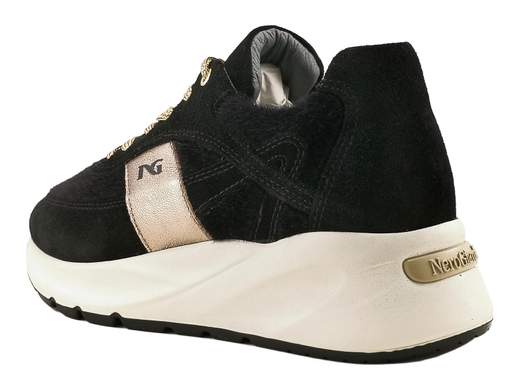 Sneakers Runner Camoscio e Cavallino Donna NeroGiardini - I617383D