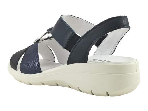 Sandali Charlotte Pelle Blu Donna ENVAL Soft - 1281011
