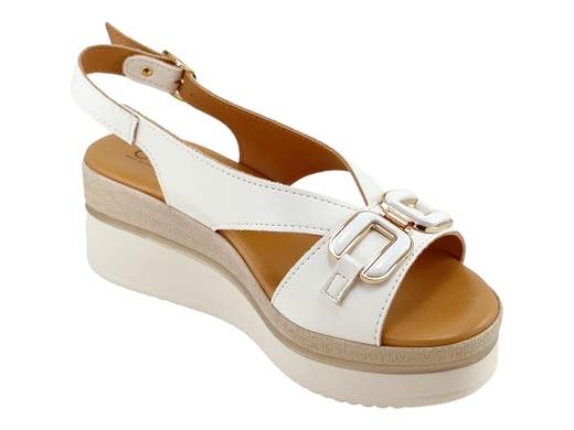 Sandalo Zeppa Slingback Ecopelle Donna Cinzia Soft - CA32884 001