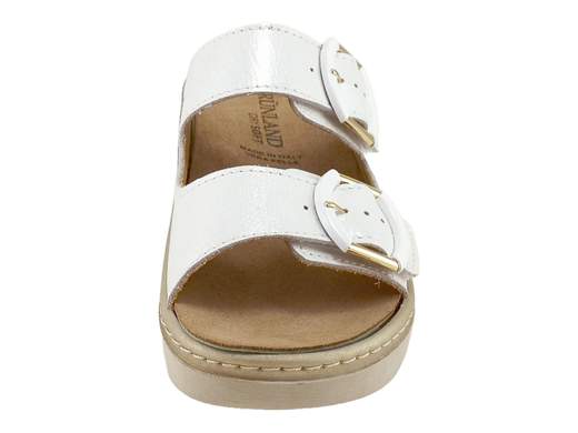 Ciabatte Zeppa 68Moll Vernice Bianco Donna Grünland - CE0773