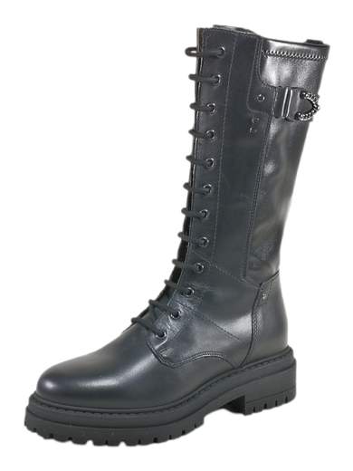 Stivali anfibi NeroGiardini in pelle e tessuto tecnico, con suola carrarmato e tacco 4 cm. Grintosi e pratici, scopri su Laporta Calzature! Made in Italy. <br /><br />Gli stivali anfibi NeroGiardini I411840D uniscono stile e praticità per affrontare l'inverno con carattere! <br />Realizzati in pelle e tessuto tecnico elasticizzato sul gambale posteriore, garantiscono comfort e vestibilità perfetta. <br />Il sottopiede imbottito estraibile DryGo assicura traspirabilità e igiene ottimali, mentre la suola carrarmato con tacco di 4 cm aggiunge un tocco di grinta al tuo look. <br />L'accessorio metal brunito è il dettaglio che fa la differenza. <br />Perfetti per il lavoro o una serata con gli amici, senza temere il freddo. <br />Scoprili ora su Laporta Calzature e lasciati conquistare dal Made in Italy!