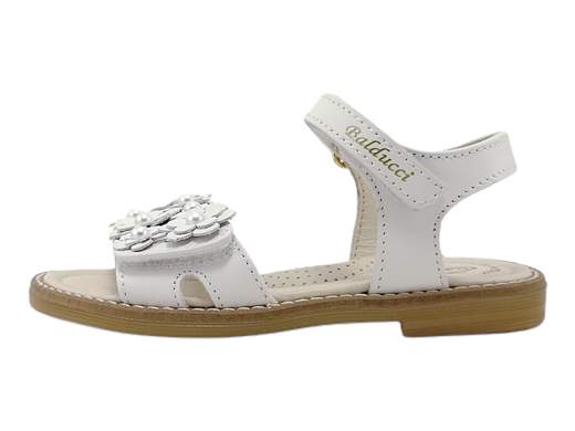 Sandalo Balducci GULL1750: un tocco di eleganza per le piccole principesse!<br />Tomaia in pelle regolabile con fiori, plantare imbottito e suola leggera antiscivolo.