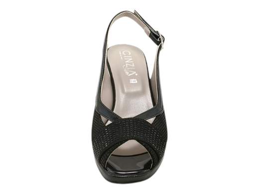 Scopri i Sandali Slingback CINZIA Soft MM275064 004 in camoscio con strass, eleganti e comodi, su Laporta Calzature. Acquista ora!<br /><br />I Sandali Slingback CINZIA Soft MM275064 004, disponibili su Laporta Calzature, sono la scelta perfetta per chi cerca eleganza e comfort in un'unica soluzione. <br />Realizzati in morbido camoscio con applicazioni di strass e dettagli in vernice, questi sandali aggiungono un tocco glamour a qualsiasi outfit. <br />Il comodo tacco di 6,5 cm, abbinato a un plateau di 1 cm, garantisce stabilità e una calzata confortevole per tutto il giorno. <br />Ideali per cerimonie e occasioni speciali, possono essere indossati durante tutto l'anno grazie al loro design versatile. Orgogliosamente Made in Italy, questi sandali sono sinonimo di qualità e stile raffinato. <br />Aggiungi un tocco di classe al tuo look, acquista ora su Laporta Calzature!