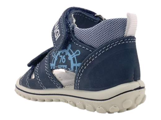 Sandalo Primigi 3860622: avventure comode ai primi passi!<br />Tomaia e cinturino regolabili in nabuk, plantare imbottito e suola flessibile per il massimo comfort.