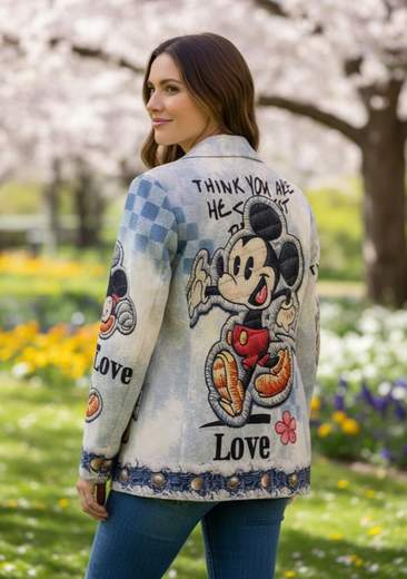 STILL Giacca Fantasia con Cagnolino