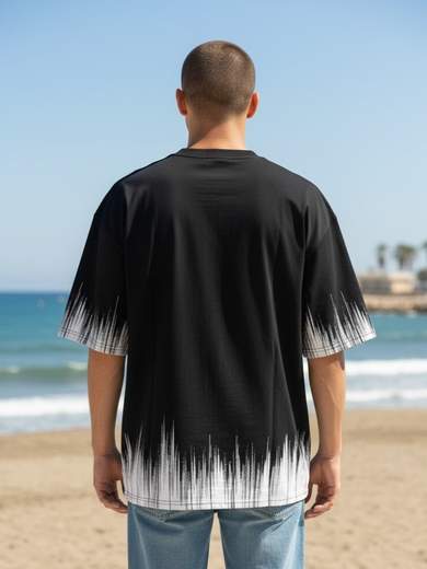 STILL T-Shirt Uomo Oversize Streetwear Gothic Fade