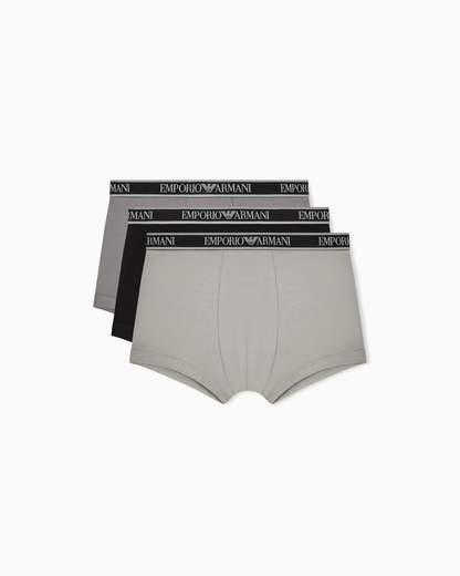 EMPORIO ARMANI Boxer uomo 3 pack: comfort essenziale e vestibilità stabile
