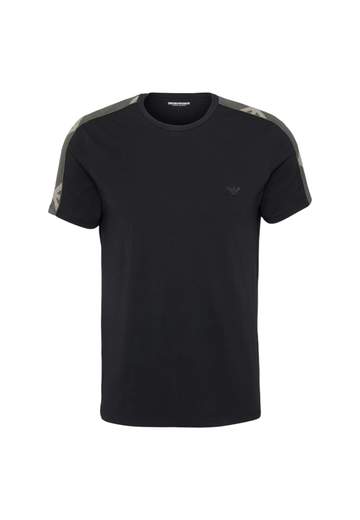 T-shirt Emporio Armani uomo con logo e bande sulle spalle