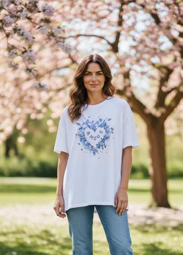T-Shirt Donna Oversize con Stampa