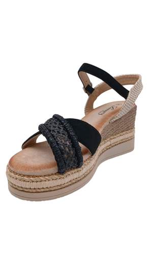 STILL Sandali Donna Estivi con Zeppa Comfort e Cinturino
