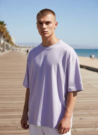 STILL T-Shirt Uomo Oversize Basic Girocollo Manica Corta