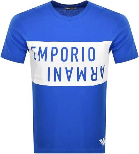 T-shirt Emporio Armani uomo in cotone con macro logo