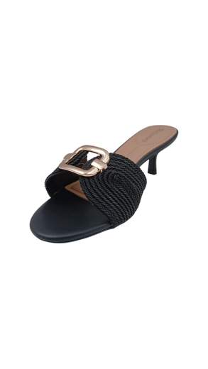 STILL Sandali Mule Donna con Tacco Kitten e Fibbia Decorativa
