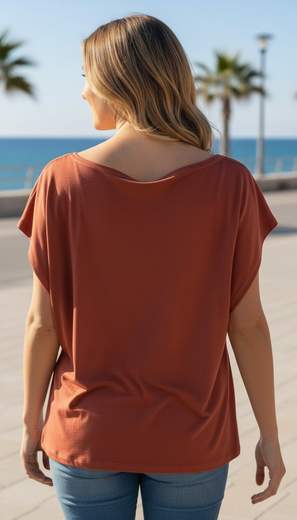 STILL Maglia Donna con Borchie Decorative e Maniche Kimono